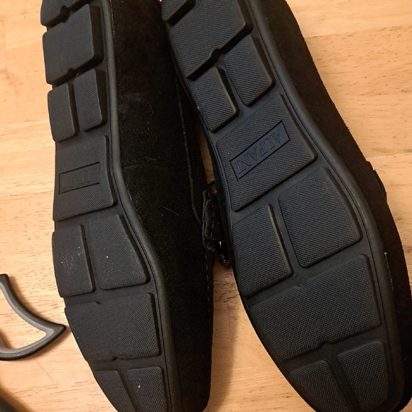 Alfani Black Slip-On Loafers with Suede Finish - Picture 3 of 4